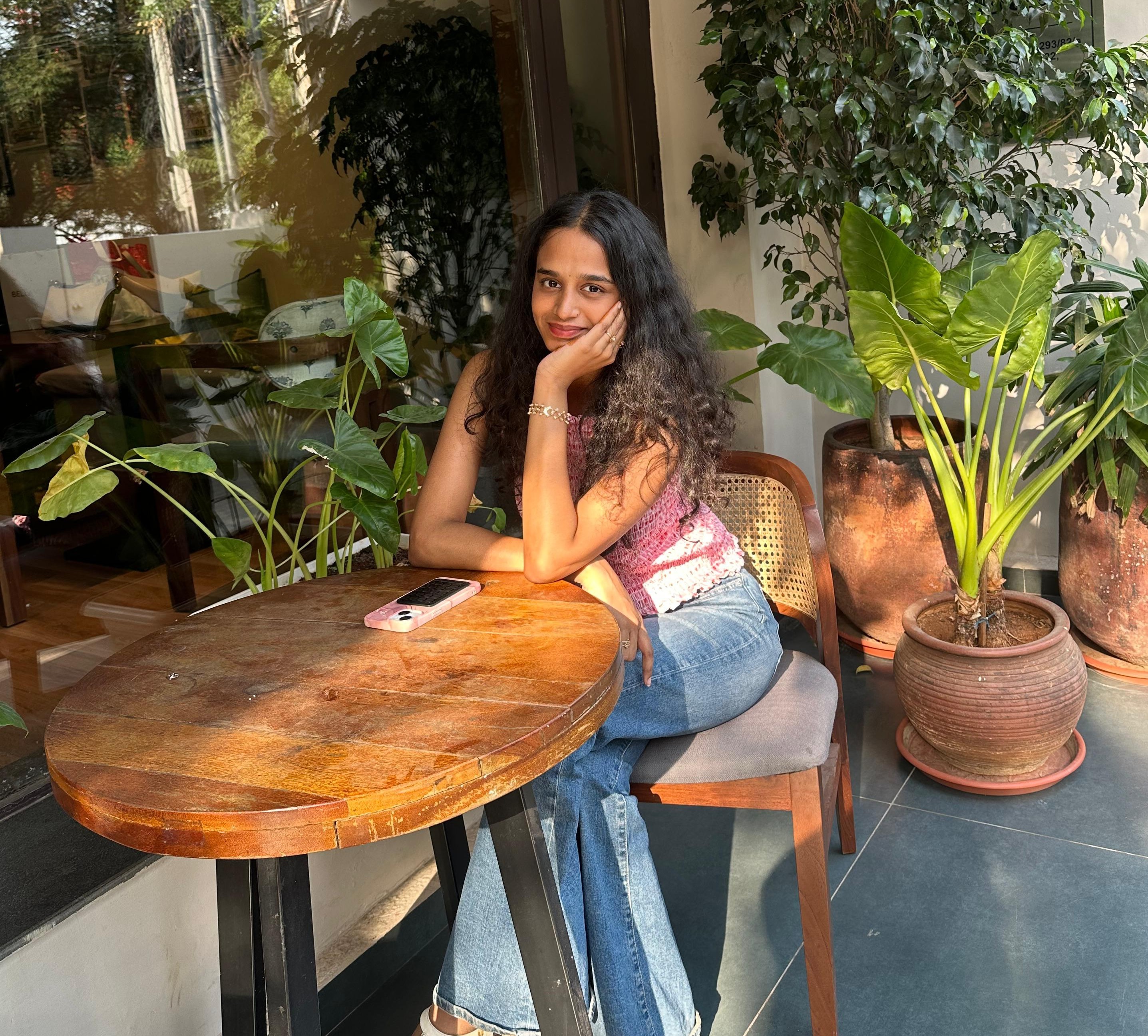 Aishwarya in an orange fashion look